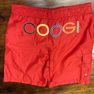 COOGI Red Swim Trunks Boys Size 8